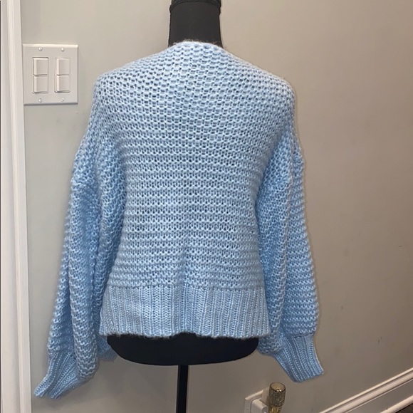 solid loose knit casual cardigan